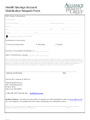 Health Savings Account Distribution Request Form