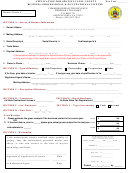 Application For Spotsylvania County Business, Professional & Occupational License