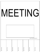 Meeting Sign Template