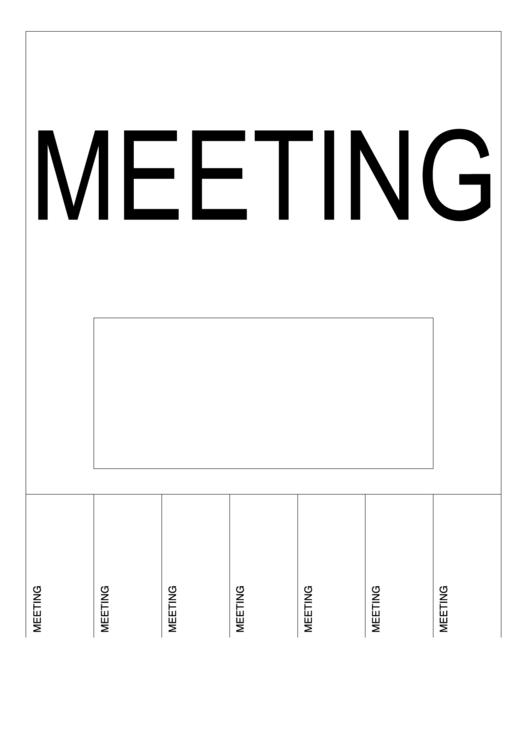 Meeting Sign Template Printable pdf