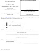 Form Mlpa-3-ncra - Noncommercial Registered Agent - Statement Of Appointment Or Change - 2008