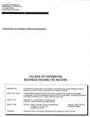 Village Of Covington Business Income Tax Return