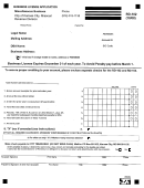 Form Rd-102 - Business License Application Miscellaneous Business