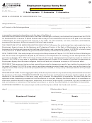 Form Ea-649-001 - Employment Agency Surety Bond