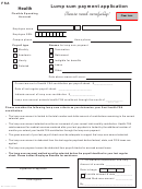 Lump Sum Payment Application Form