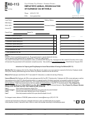 Form Rd-113 - Employer's Annual Reconciliation Of Earnings Tax Withheld - Missouri Revenue Division