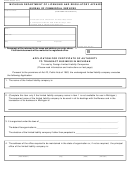 Form Bcs/cd-760 - Application For Certificate Of Authority To Transact Business In Michigan