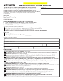 Form Re-620-125 - Real Estate Instructor Approval Application - 2011