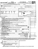 Form P1040 - Individual Income Tax Return - 2001