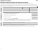 Form G74 - Distributor Monthly Pull-tab And Tipboard Tax Return