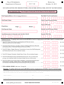 Application For Senior Citizen Low Income Special Real Estate Tax Provisions - City Of Philadelphia - 2012