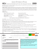 Form Fie-v - Financial Institution Excise Tax Payment Voucher - 2009