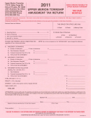 Amusement Tax Return Form - Upper Merion Township - 2011