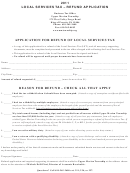 Local Services Tax - Refund Application Form - Upper Merion Township - 2011