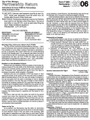 Instructions For Form F1065 - Partnership Return - 2006