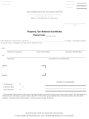 State Form 97-3 - Property Tax Deferral Certificate