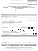 Form Cp-4 - Application For Community Preservaton Act Exemption - Low Income Person