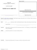 Fillable Form Mllc-17 - Domestic Limited Liability Company Certificate Of Correction - 2008 Printable pdf