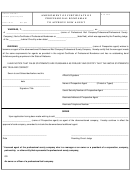 Form Cr-61 - Amendment Of Certificate Of Professional Bondsman To Approve New Agent