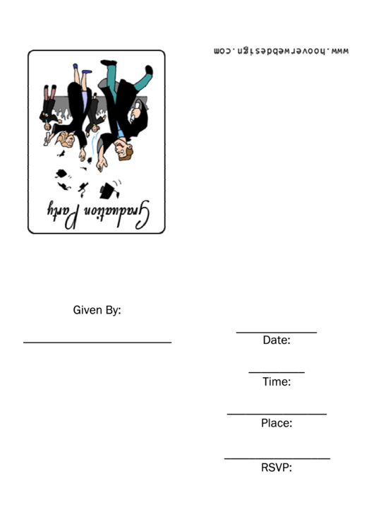 Graduation Party Template Printable pdf