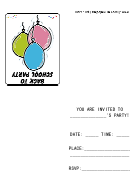 Back To School Party Template