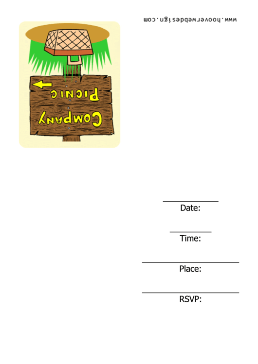 Company Picnic Invitation Template Printable pdf