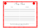 Party Guests Register Template - 2014