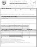 Form Tc208 - Income And Expense Shedule For A Hotel - 2011