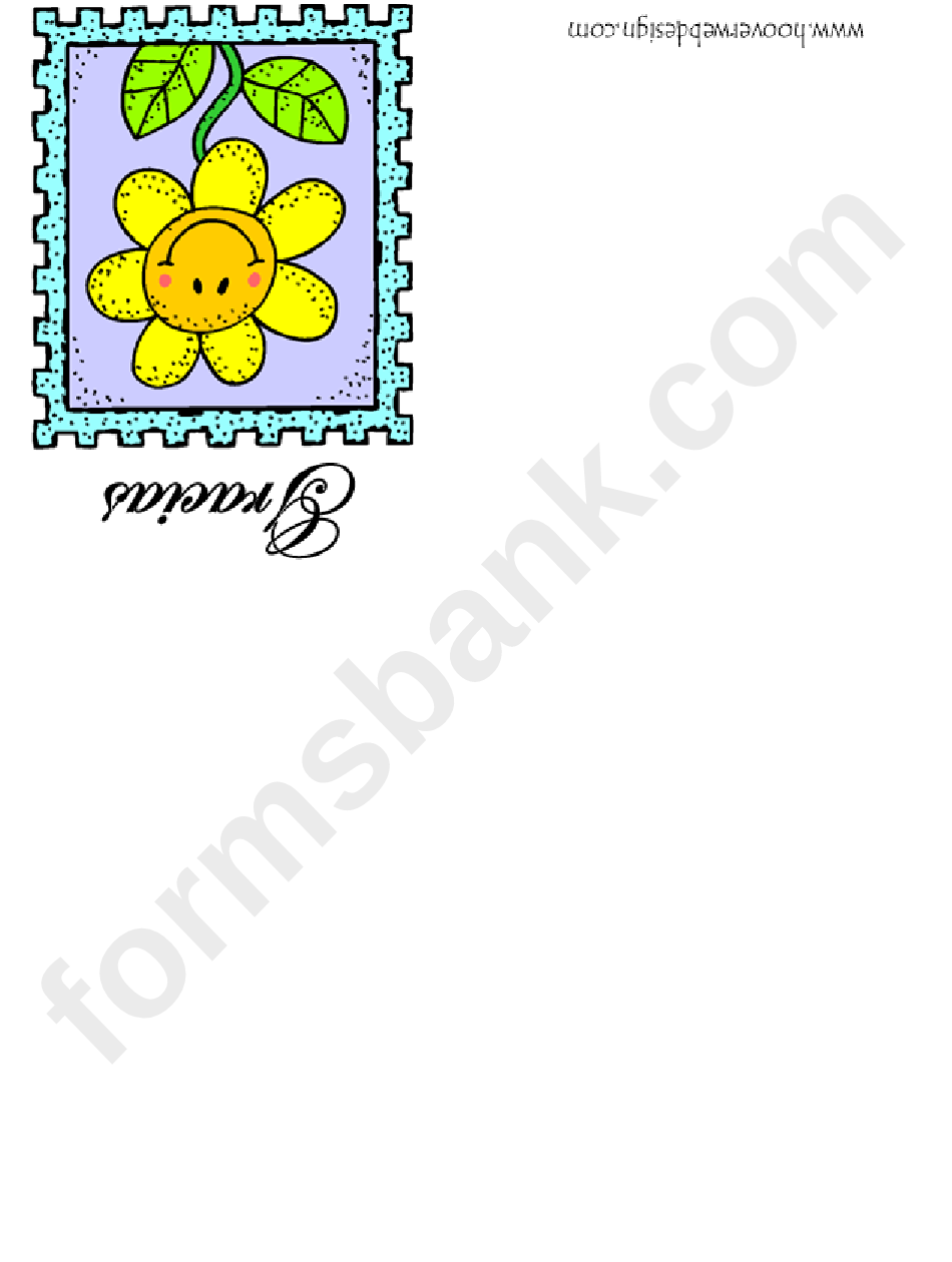 Gracias Thank You Greeting Card With Flower