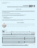 Colorado Form 105-ep - Estate/trust Estimated Tax Payment Voucher - 2011