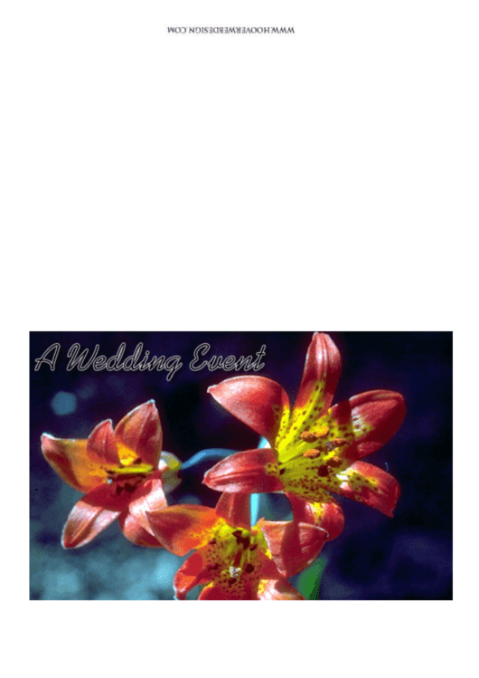 A Wedding Event Greeting Card Template