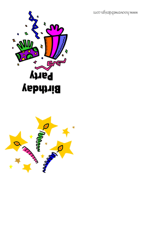 Child Birthday Party Invitation Template Printable pdf
