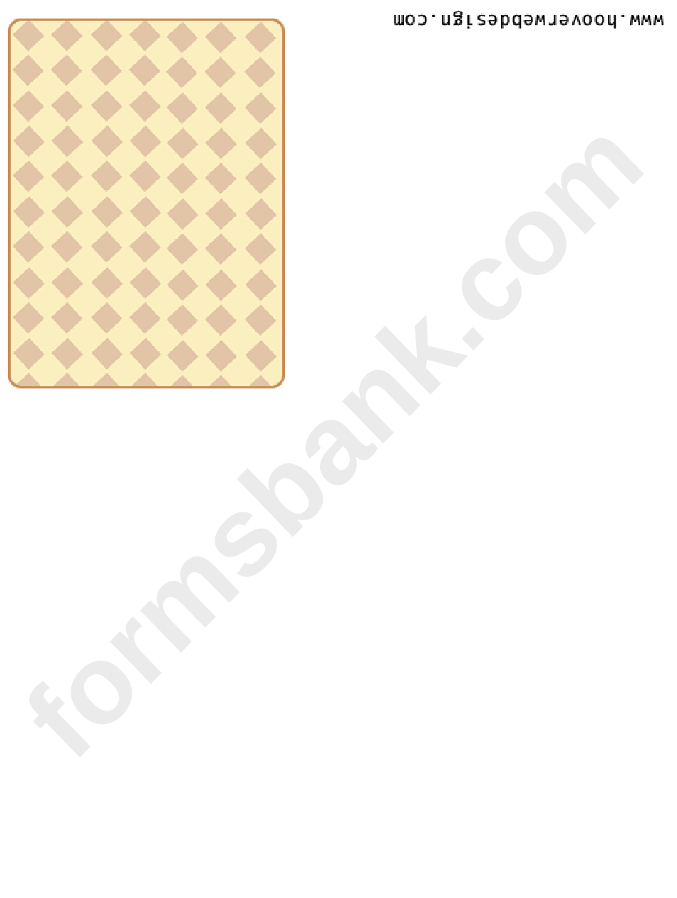 Yellow Tan Diagional Squares Retro Greeting Card Template