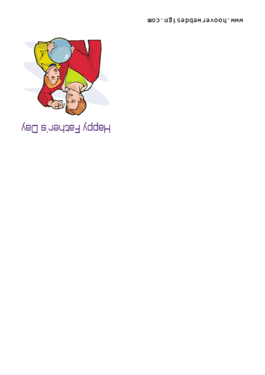 Happy Fathers Day Greetings Son Bal Template Printable pdf