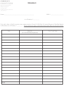 Form 61a508 - Schedule 4 - Commonwealth Of Kentucky Department Of Revenue