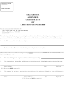 Sos Form 0029 - Amended Certificate Of Limited Partnership - Ok Secretary Of State
