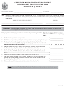Certified Media Production Credit Worksheet For Tax Year - 2008
