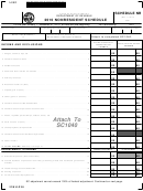 Form 3081 - Schedule Nr - Nonresident Schedule - 2010 Printable pdf