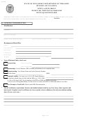 Nexus Questionaire Form - Division Of Taxation Nexus Audit Group - 2010