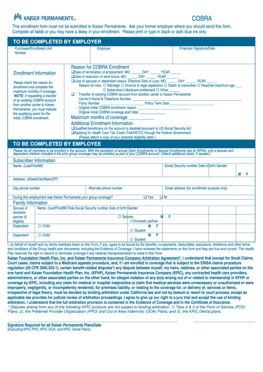 Fillable Enrollment Form Printable pdf