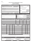 Form 309-a - Application For Transporters License - 2006