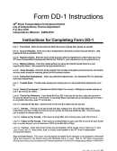 Instructions For Completing Form Dd-1 - State Of Missouri