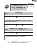 Form 48658 - Thoroughbred Mare Application For Foals Of 2011 - Indiana Horse Racing Commission