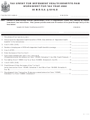 Tax Credit For Dependent Health Benefits Paid Worksheet 36 M.r.s.a. 5219-o - 2008