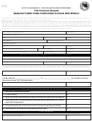 Form Acd-31093 - Title Clearance Request Manufactured Home Purchased Outside New Mexico