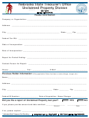 Holder Information Form - Nebraska State Treasurer's Office Unclaimed Property Division