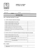Form At3-74 - Business Tax Credits For Calendar Year 2008