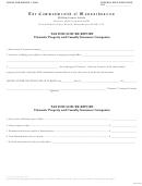Tax Disclosure Report Form - Domestic Property And Casualty Insurance Companies - 2009