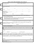 Form Dd-214 - Application For Certified - State Of California