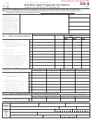 Form Cg-6 - Resident Agent Cigarette Tax Report - 2011 Printable pdf